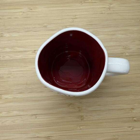 Rae Dunn OH SNAP Gingerbread Christmas Mug Red Inside - Picture 3 of 5